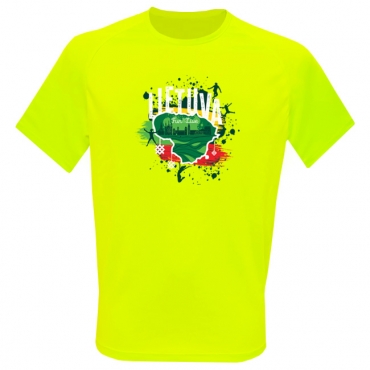 Tee Lithuania Sporty Neon Yellow