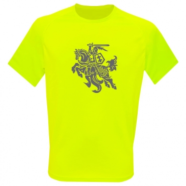 Tee Stylized Vytis Sporty Neon Yellow