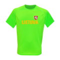 Juniors Sporty Neon Tee Lithuania (Flag On The Back)