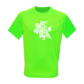 Juniors Sporty Neon Tee Stylized Vytis