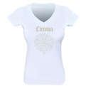 Ladies Tee Lithuania Sun Cross