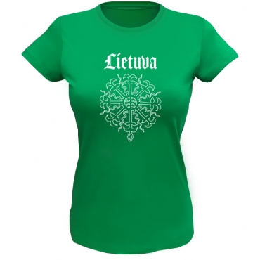 Ladies Tee Lithuania Sun Cross