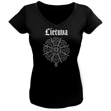 Ladies Tee Lithuania Sun Cross
