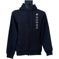 Hoodie With Zipper Balts Symbols