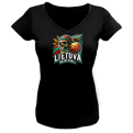 Moteriški Marškinėliai Lietuva Basketball Skulls