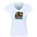 Ladies Tee Lithuania Basketball Skulls