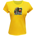 Moteriški Marškinėliai Lietuva Basketball Skulls