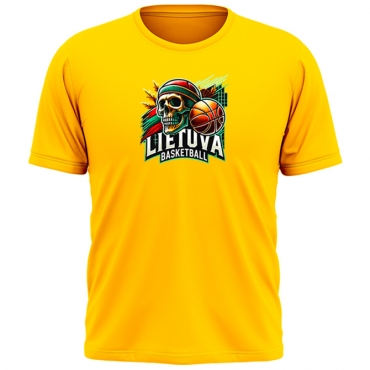 Marškinėliai Lietuva Basketball Skulls