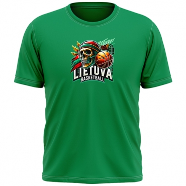 Marškinėliai Lietuva Basketball Skulls