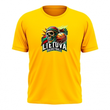 Vaikiški Marškinėliai Lietuva Basketball Skulls