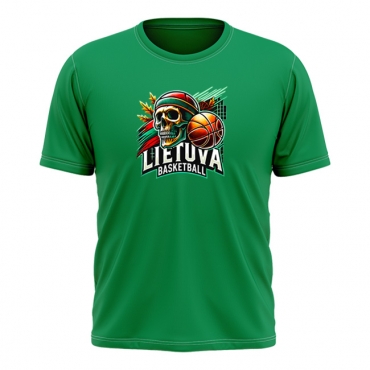 Vaikiški Marškinėliai Lietuva Basketball Skulls