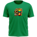 Tee Lithuania Skull In Flames