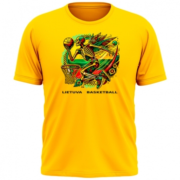 Tee Lithuania Basketball Skull