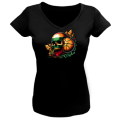 T-shirt ladies Lithuania Skull