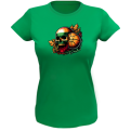 T-shirt ladies Lithuania Skull