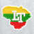 Junior Hoodie Lithuania Contour  thumbnail