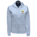 Ladies Hoodie With Zipper Lithuania Contour