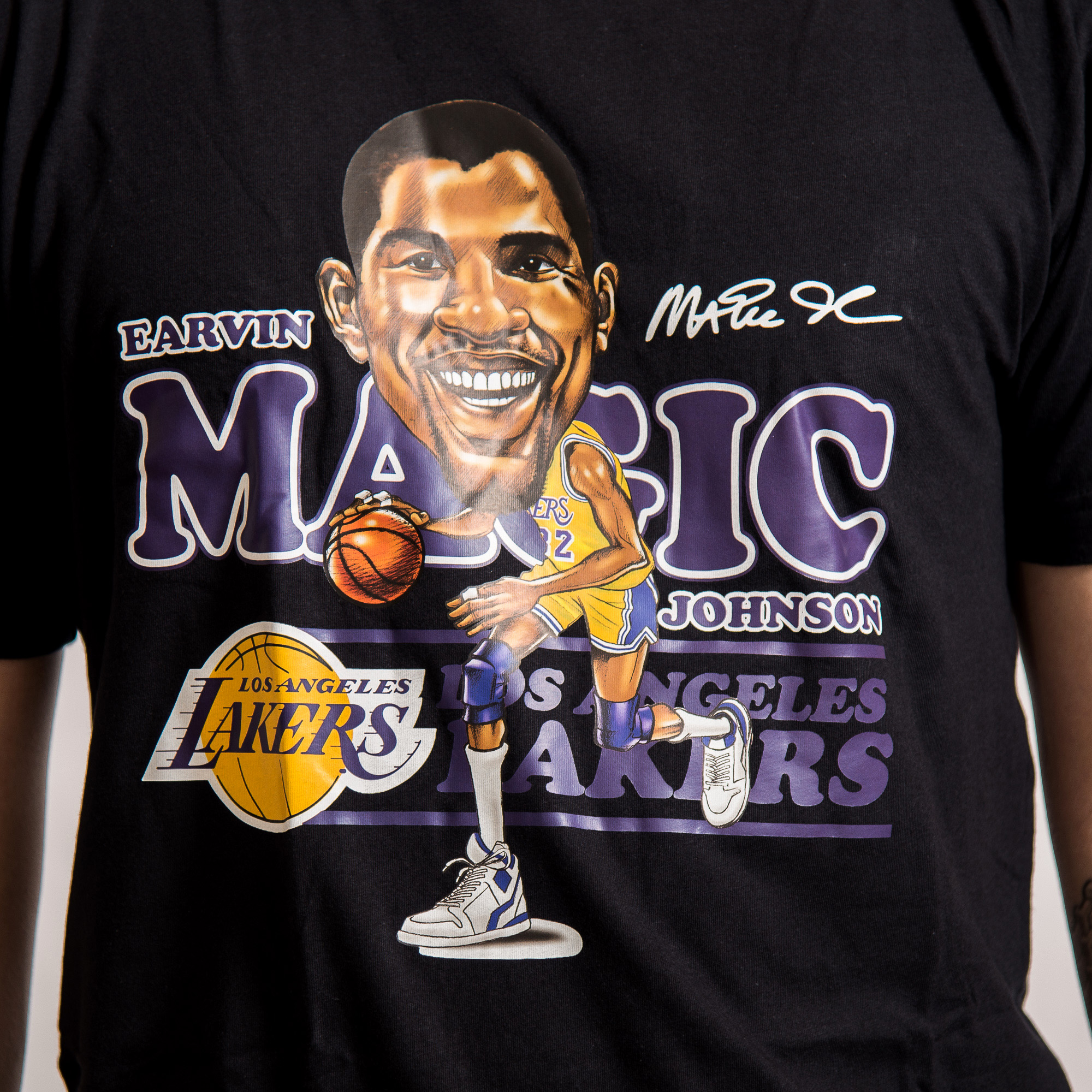 magic johnson caricature t shirt