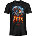 Marškinėliai Burning Guitar Dragon