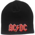 AC/DC Red 3D Logo Žieminė-Rudeninė Kepurė