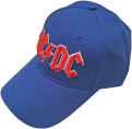 AC/DC Red Logo Mėlyna Kepurė