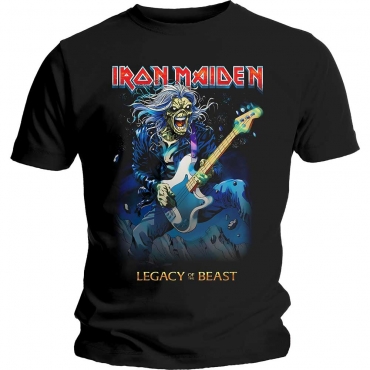 Iron Maiden Eddie on Bass Marškinėliai