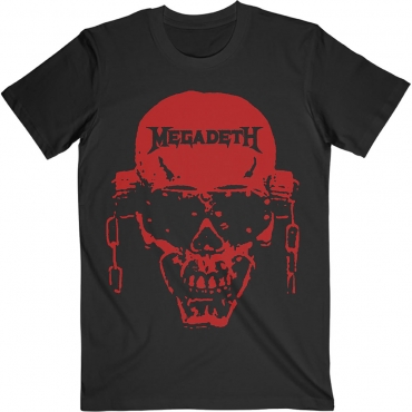 Megadeth Vic Hi-Contrast Red Marškinėliai 
