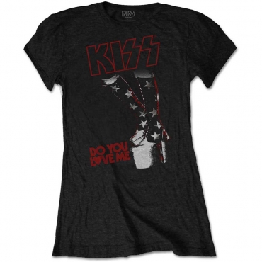 KISS Do You Love Me Moteriški Marškinėliai 