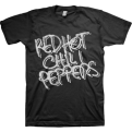 Red Hot Chili Peppers Black & White Logo Marškinėliai