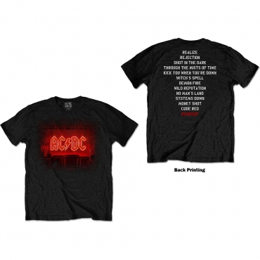 AC/DC Dark Stage/Tracklist Marškinėliai