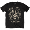 Guns N' Roses Top Hat, Skull & Pistols Las Vegas Marškinėliai