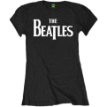 The Beatles Drop T Logo Moteriški Marškinėliai