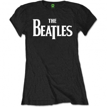 The Beatles Drop T Logo Moteriški Marškinėliai
