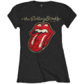 The Rolling Stones Plastered Tongue Ladies Tee 