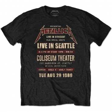 Metallica Seattle '89 Marškinėliai