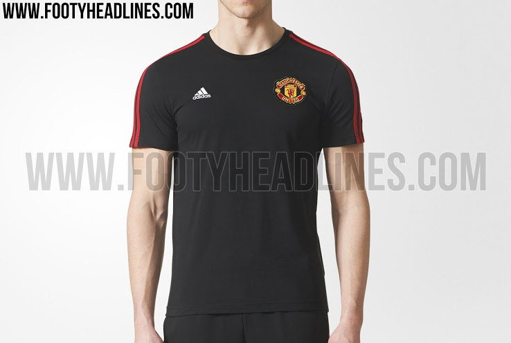Adidas Manchester United 17-18 3 Stripes Tee