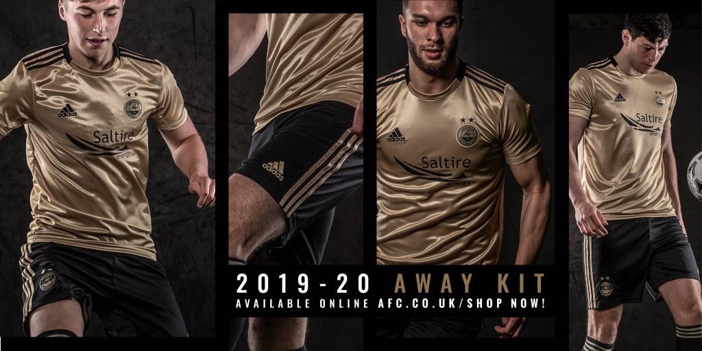 adidas Aberdeen FC 2019-20 išvykos marškinėliai