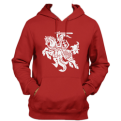 Red Hoody With Vytis