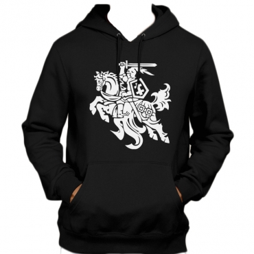 Black Hoody With Vytis