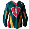 Lithuania authentic ice hockey green jersey RETRO