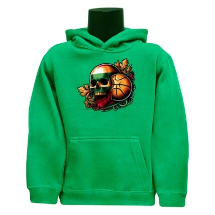 Junior Hoodie Lithuania Skull Junior Hoodie Lithuania Skull