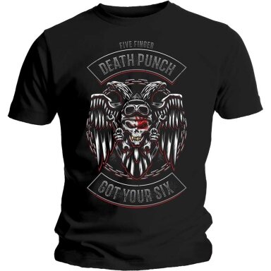 T-krekls Five Finger Death Punch Biker Badge
