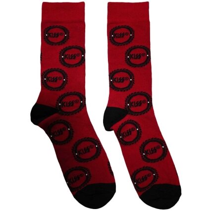 Socks Kiss Buzzsaw Logo Pattern