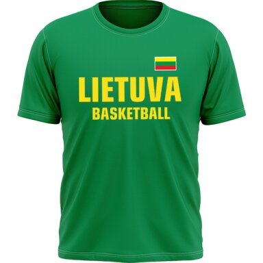 Lithuania Basketball T-shirt (Sizes 4XL and 5XL)
