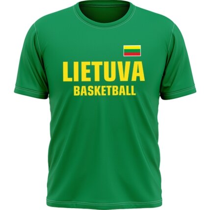 Lithuania Basketball T-shirt (Sizes 4XL and 5XL) Lithuania Basketball T-shirt (Sizes 4XL and 5XL)