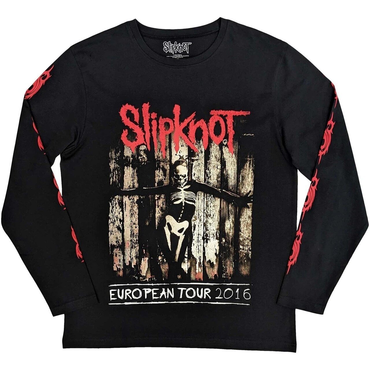 Pikkade varrukatega T-särk Slipknot Skeleton Flag 1 Pikkade varrukatega T-särk Slipknot Skeleton Flag 1