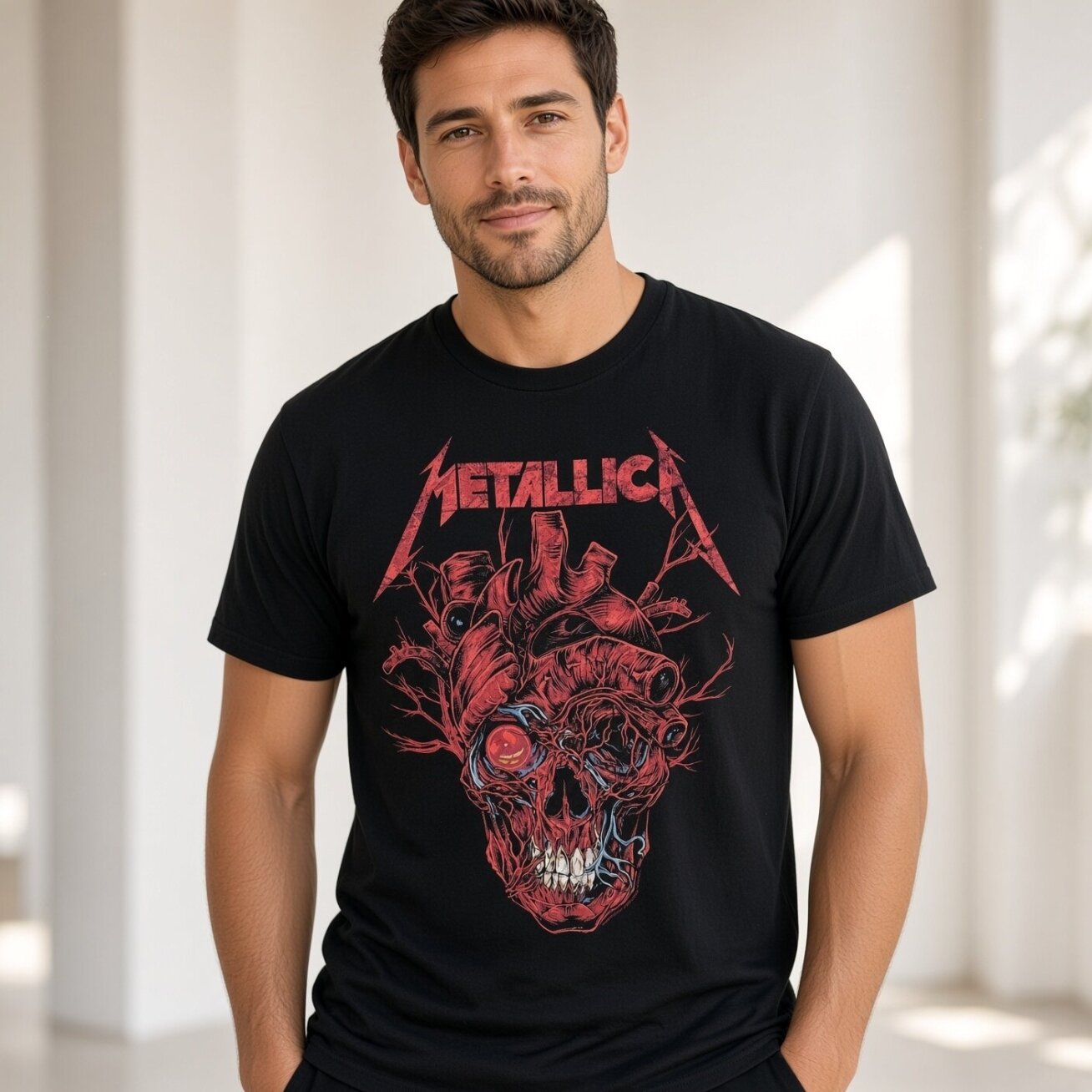 Футболка Metallica Heart Skull 2 Футболка Metallica Heart Skull 2