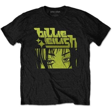Marškinėliai Billie Eilish Anime Logo
