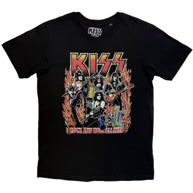 Marškinėliai Kiss Rock And Roll All Nite