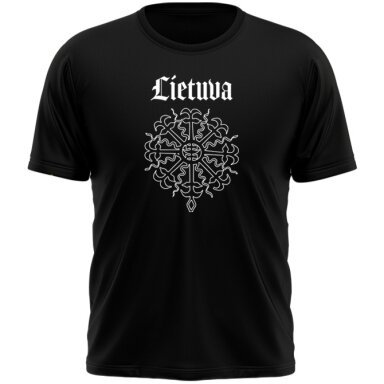 Marškinėliai Lietuva Baltai Saulės Kryžius